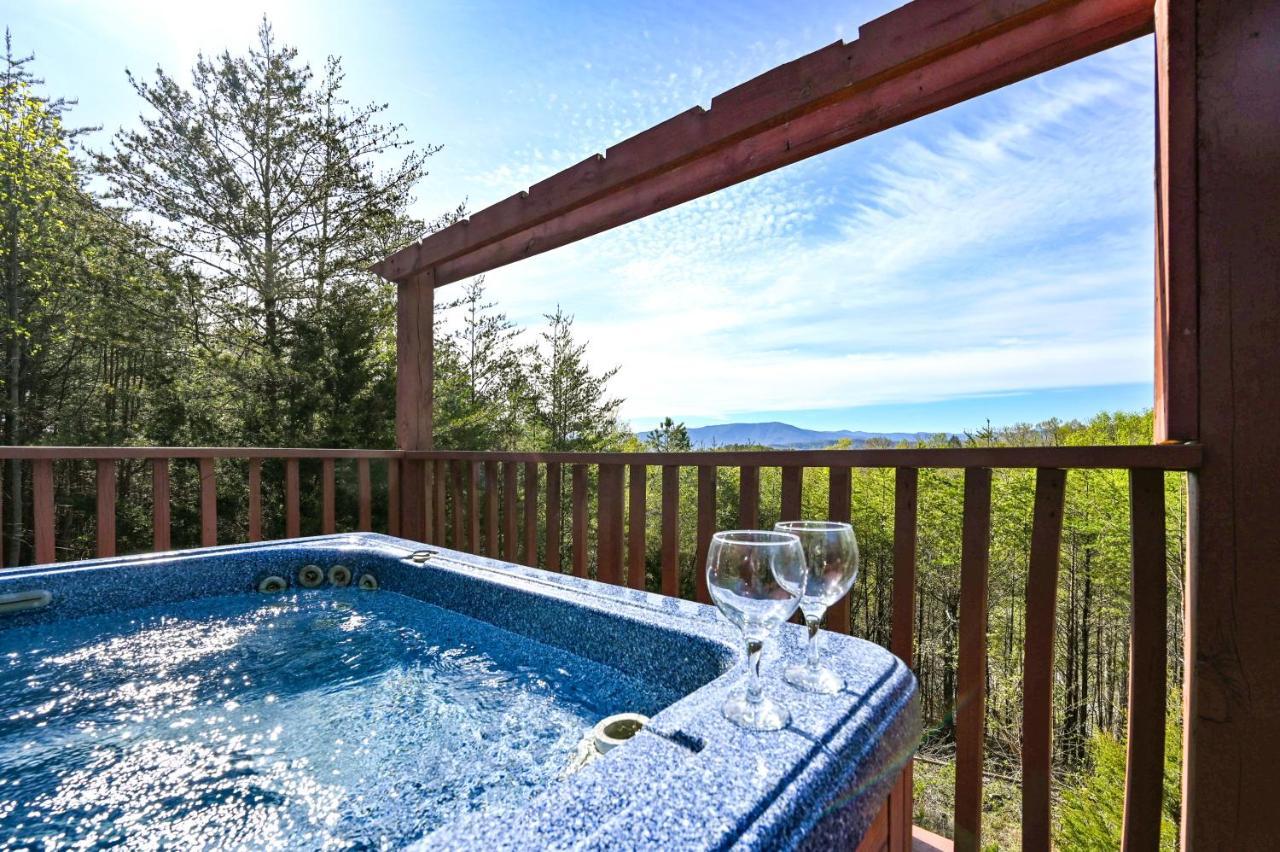 Private Mountain Cabin, Hot Tub Escape In The Smokies, With The View เซอเวียร์วีล ภายนอก รูปภาพ